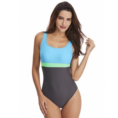 Traje de baño de una pieza con estampado de leopardo y cuello halter, estilo europeo y americano, para mujer