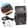 Guitar Pickup Piezo Preamp EQ Tuner LCD Display Tone Control for Classical Acoustic Guitars Performance Tools