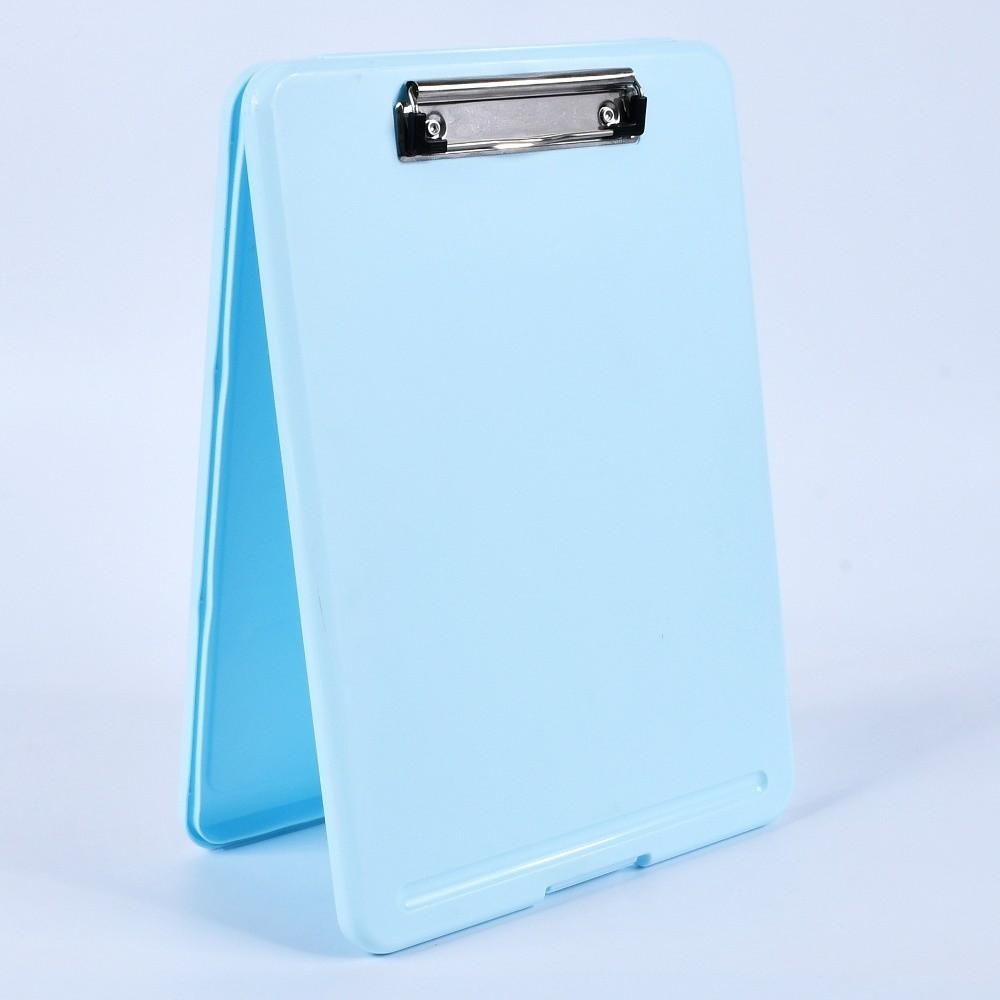 a4 Size File Organizer Plastic Document Box Practical File Folder with Clipboard School Use
