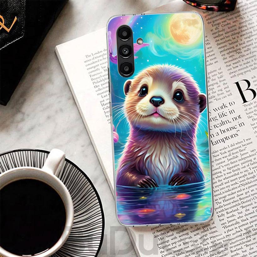 Animal Otter Cute Cartoon Phone Case For Samsung A17 A16 A26 A36 A56 A15 A14 A13 A55 A54 A53 A35 A34 A33 A25 A24 A23 A05S A04S A
