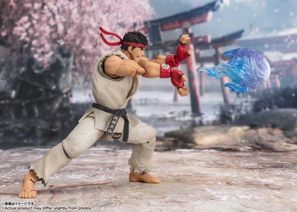 TAMASHII NATIONS Street Fighter Ryu 150 mm malt bevegelig figur SHFiguarts -Antrekk 2- Ca.. PVC og ABS