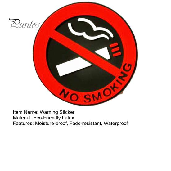 Praktisches Feuchtigkeitsbeständiges Rückstandsfreies Warnschild Rauchverbot Warnung Autoaufkleber für Auto