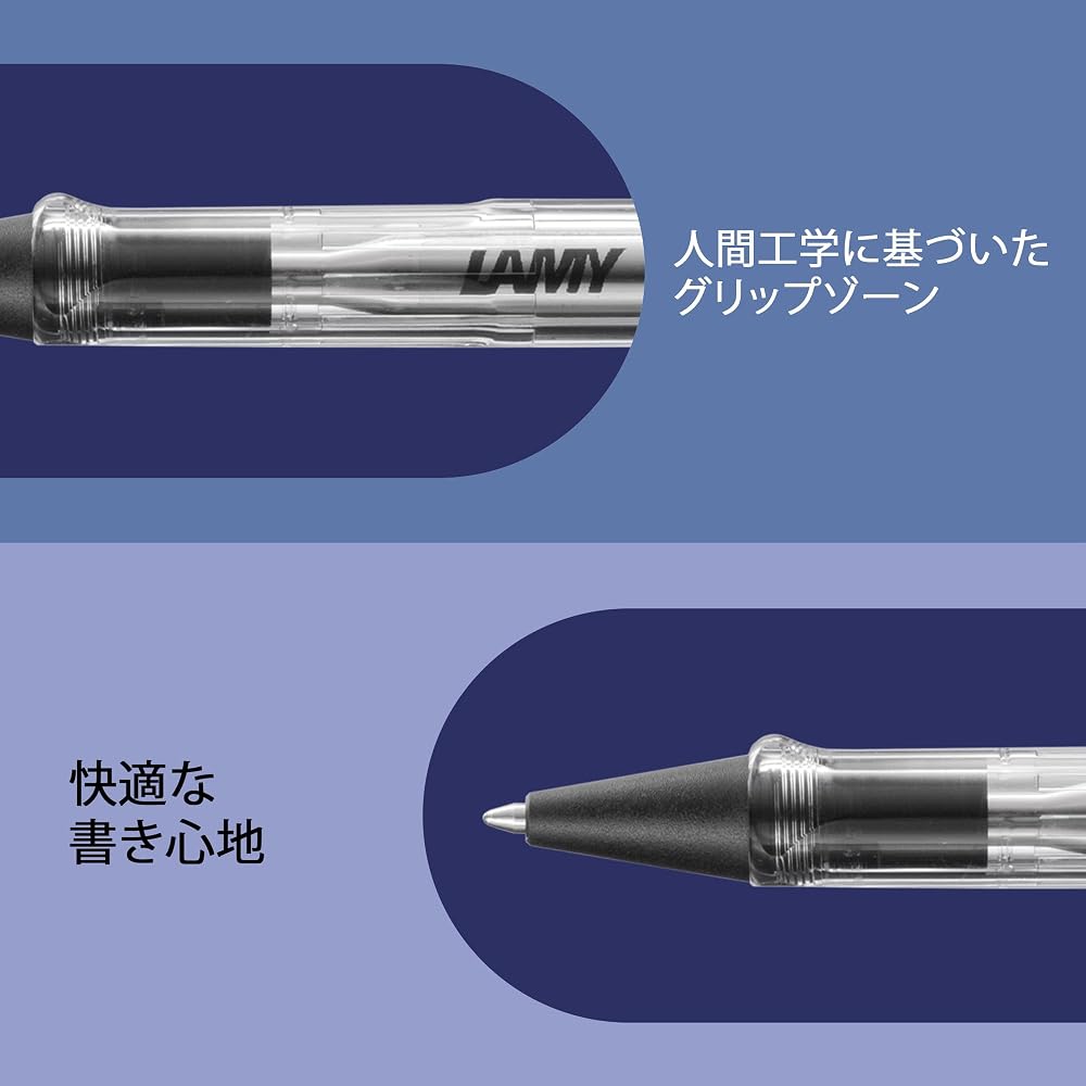 LAMY (Ramy) Safari Vista (Vista) Ballpoint Pen - Ergonomic Grip Line Width M - Comfortable for Lo...