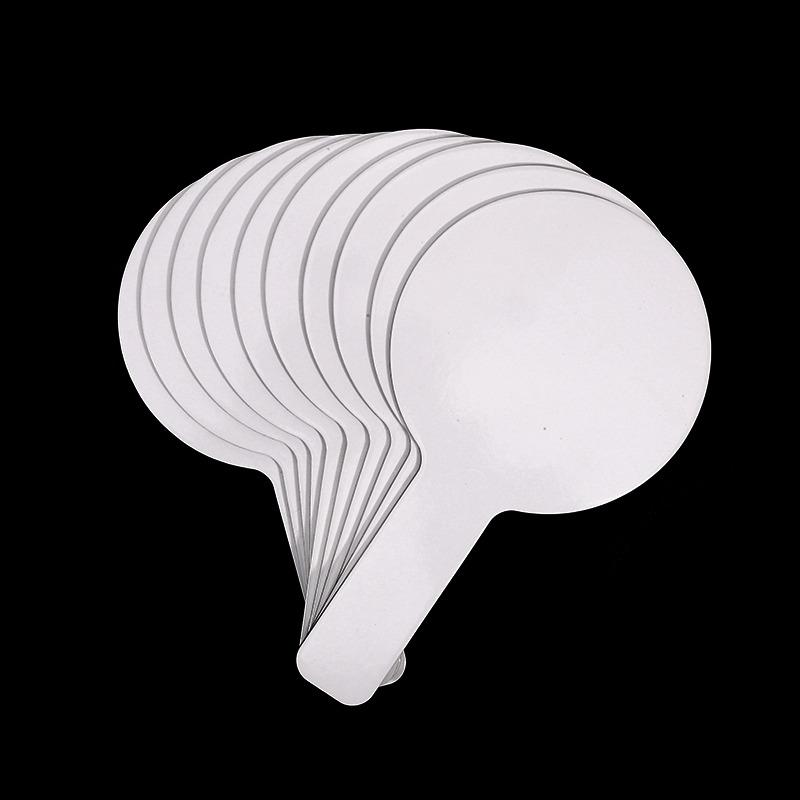 

10-100 Pcs Dry Erase Answer Paddles Handheld Double Sided Paddles Mini White Boards Small White Board Dry Erase Signs Auction 10pcs