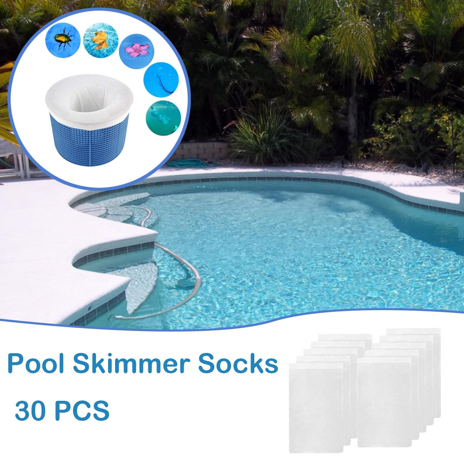 Pool Socks, Pool Filter Basket Socks, Reusable Mesh Sock Filter