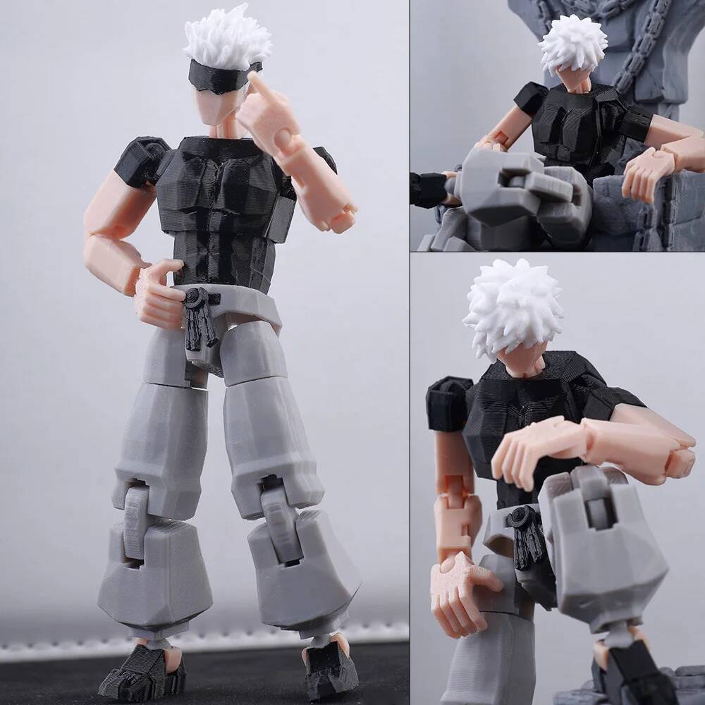 9L3D Gedruckte Titan 13 Jujutsu Kaisen Mahoraga Figur Dummy 13 Glück 13 Mehrgelenkig Bewegliche Anime-Figur Sammlerstücke Spielzeug Geschenke