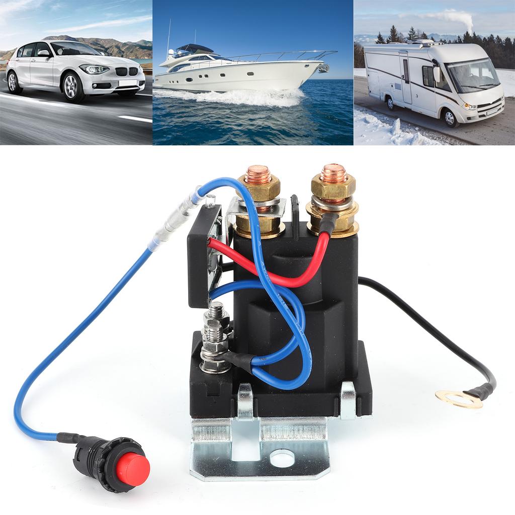 Dual Battery Isolator Relay Terminal Protective Cap Set 12V 200A Vehicle Modification