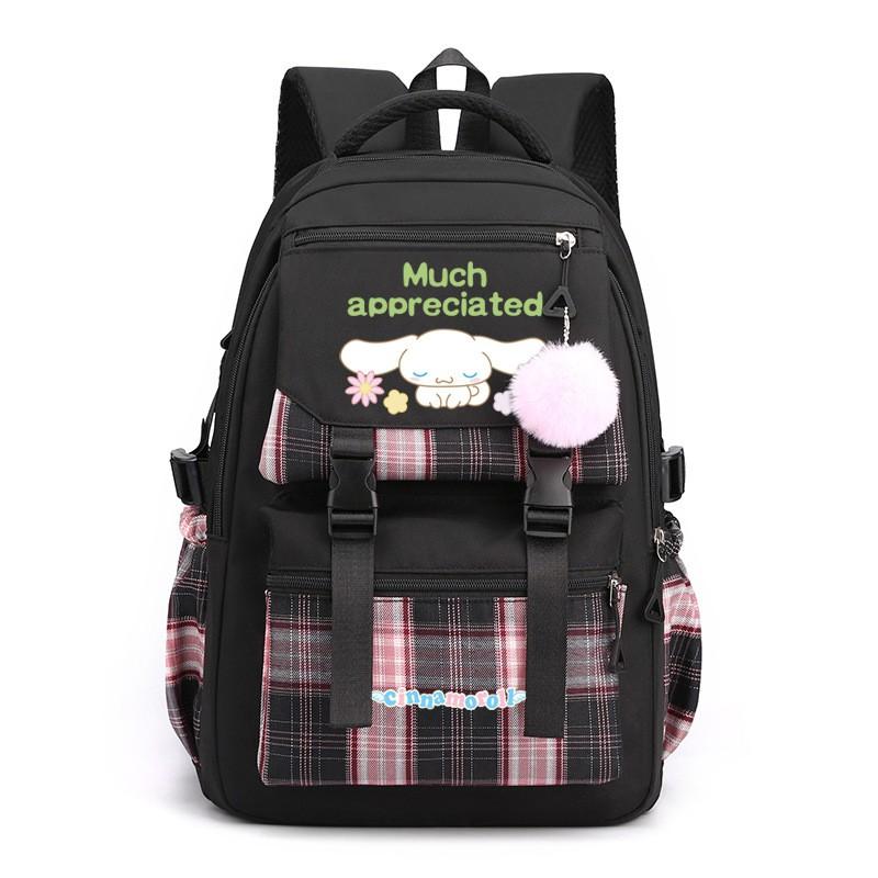 Japanese Anime Style Youth Backpack Students - Large Capacity School Bag With Laptop Sleeve Zippered Pockets