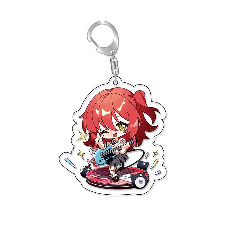 Bocchi The Rock! Gotoh Hitori Plastic Anime Keychain Ijichi Nijika Kita Ikuyo Bag Tag Parts Baji Accessories