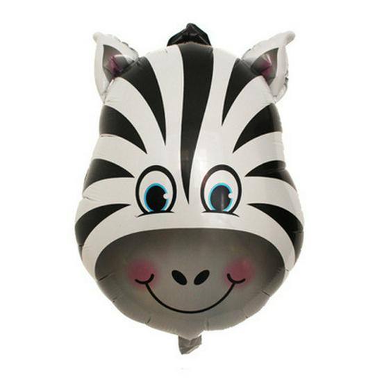 Medium Cartoon Animal Head Balloons - Lion, Tiger, Deer, Cow & More for Kids' Birthdays