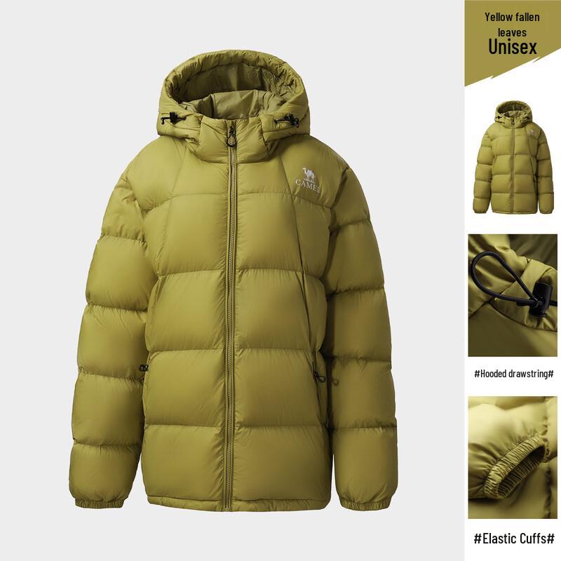 CAMEL Unisex Thickened Hooded Duck Down Jacket A34CAPN749B XXL