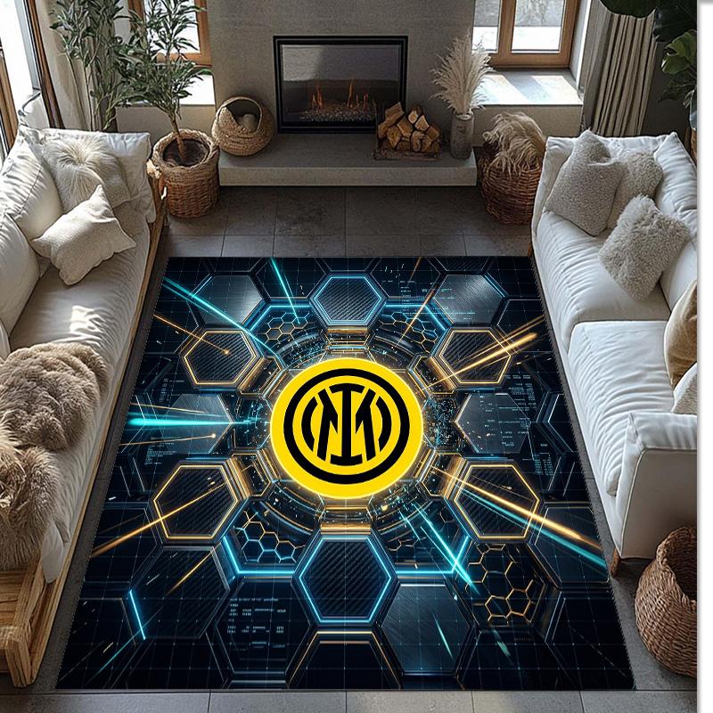 Borussia Dortmund Printed Flannel Area Rug Non Slip Soft Polyester Floor Carpet Indoor Decor Mat for Bedroom Living Room Sofa