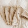 Fleece Lined Baby Clothes Sets for Autumn Winter Cute Cute Embroidered Sweatshirt + Pant Kids Tracksuits