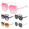 Fashion Women Oversize Sunglasses Gradient Plastic Brand Uv400 Female Glasses Designer Sun M1B8