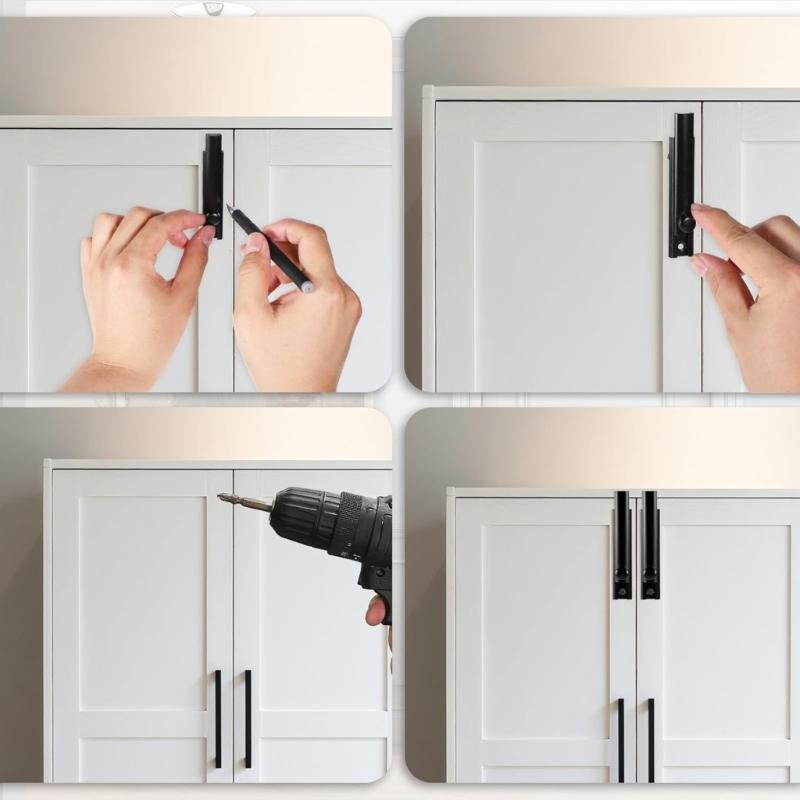 Multifunction Sliding Door Security Lock Iron 90/180 Degree Mounting Option Double Door Sliding Bolt Lock for Household Use