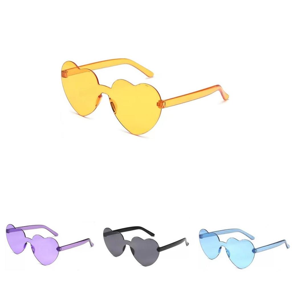 Fashionable Heart Shaped Sunglasses In Candy Colors