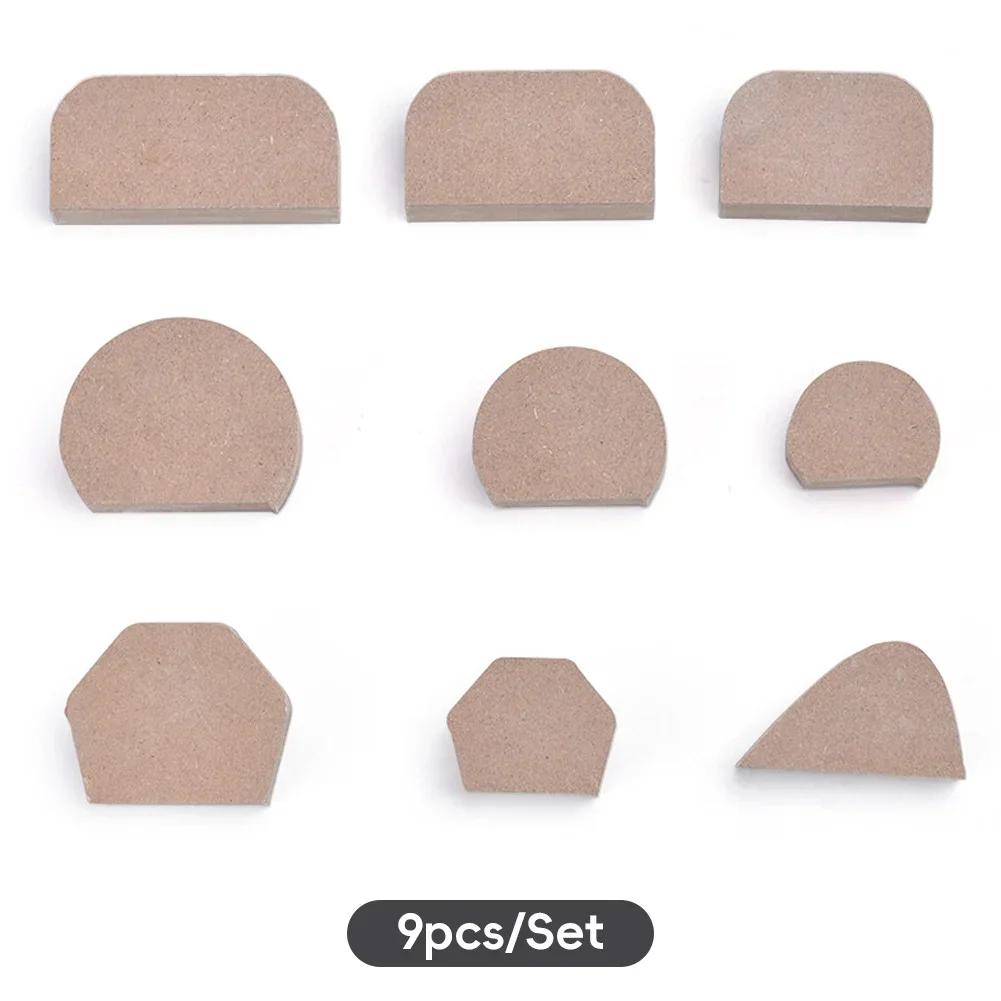 

Beginners Kids DIY Tool Kit Reusable 9pcs Ceramic Handle Forming Tool Set Ceramic Handle Mold Pottery Studio Classroom