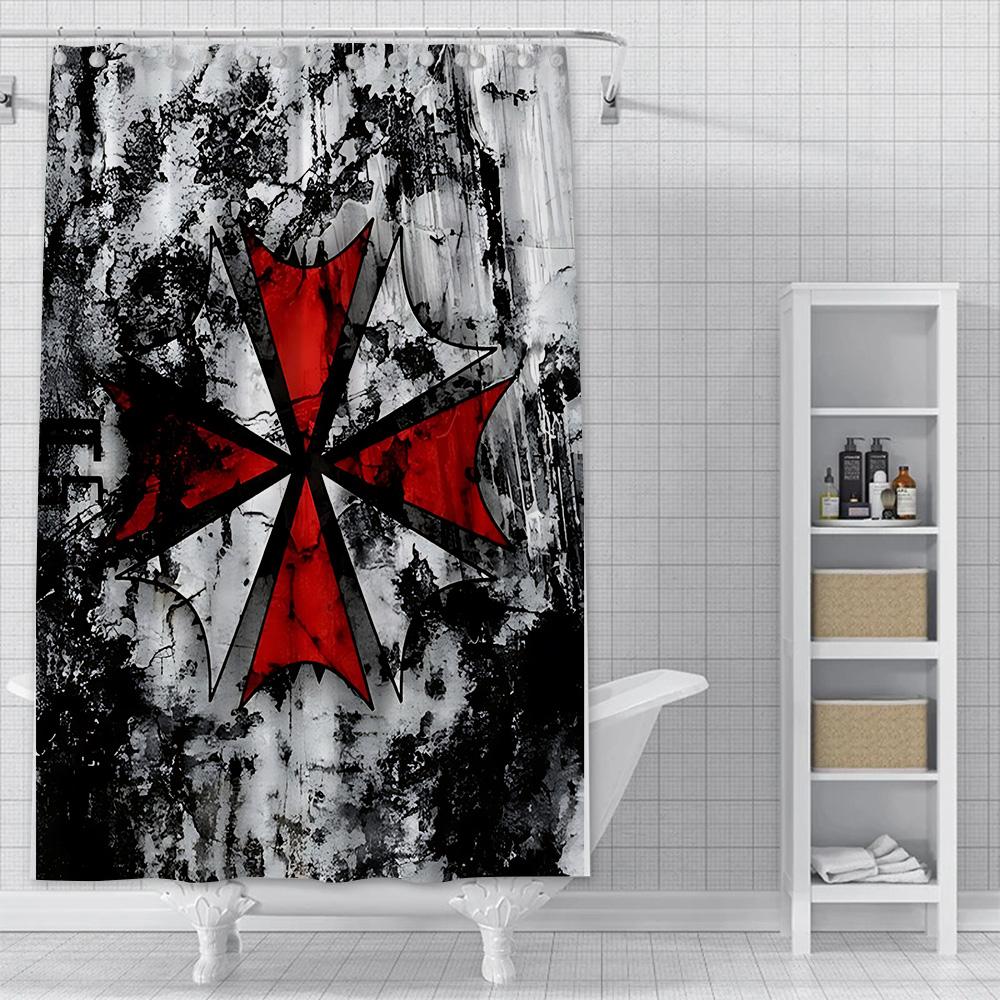Shower Residents Evil Curtain Waterproof Polyester Fabric Paint Colorful Bath Curtains Home Bathroom Decor Curtain With Hook