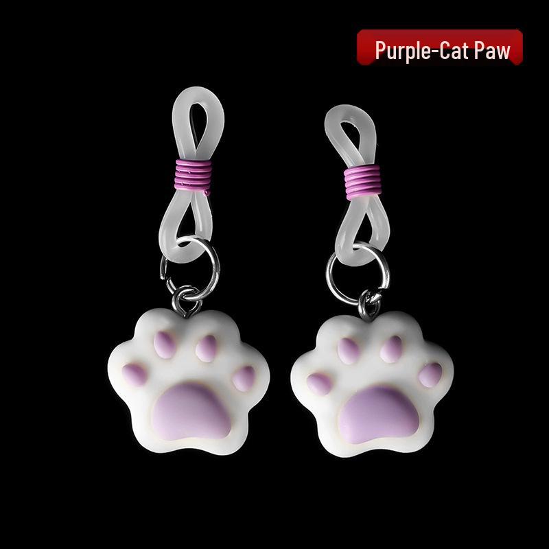 SM Adjustable Nipple and Breasts Clamps with Bow Tie for Couples