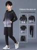 Autumn Quick-Drying Sports Suit: Boys' Basketball & Football Training Outfit with Tight-Fitting Winter Fitness Clothes for Teens