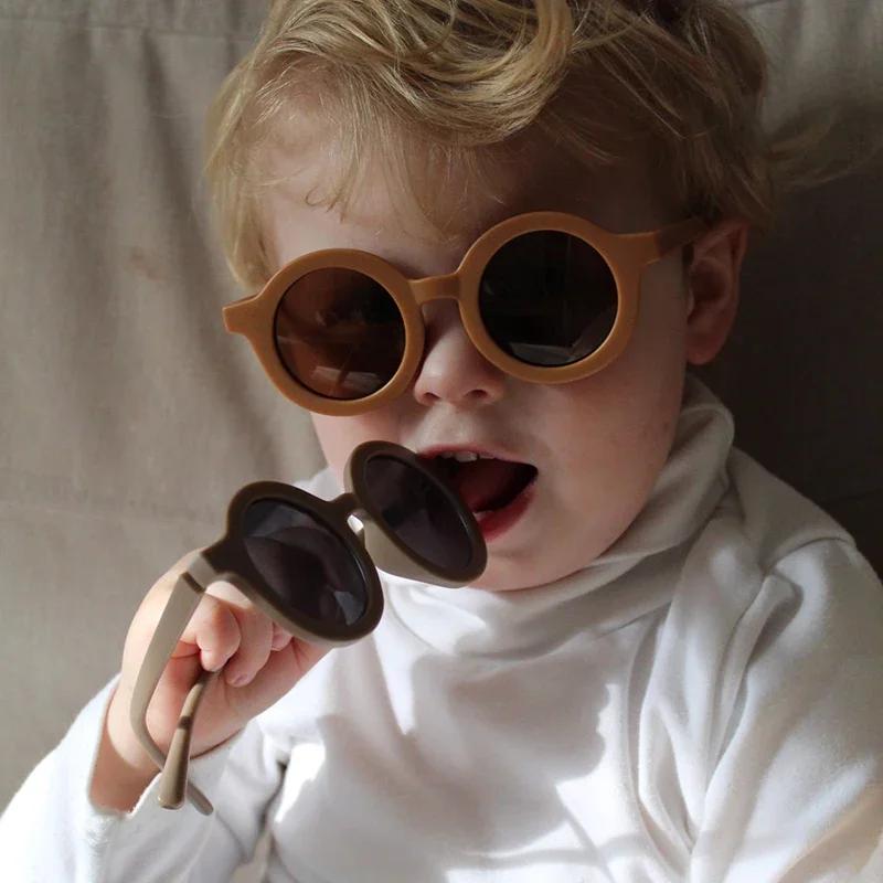 Children Sunglasses Cute Round Sun Glasses for Kids Girls and Boys UV400 Protection Women