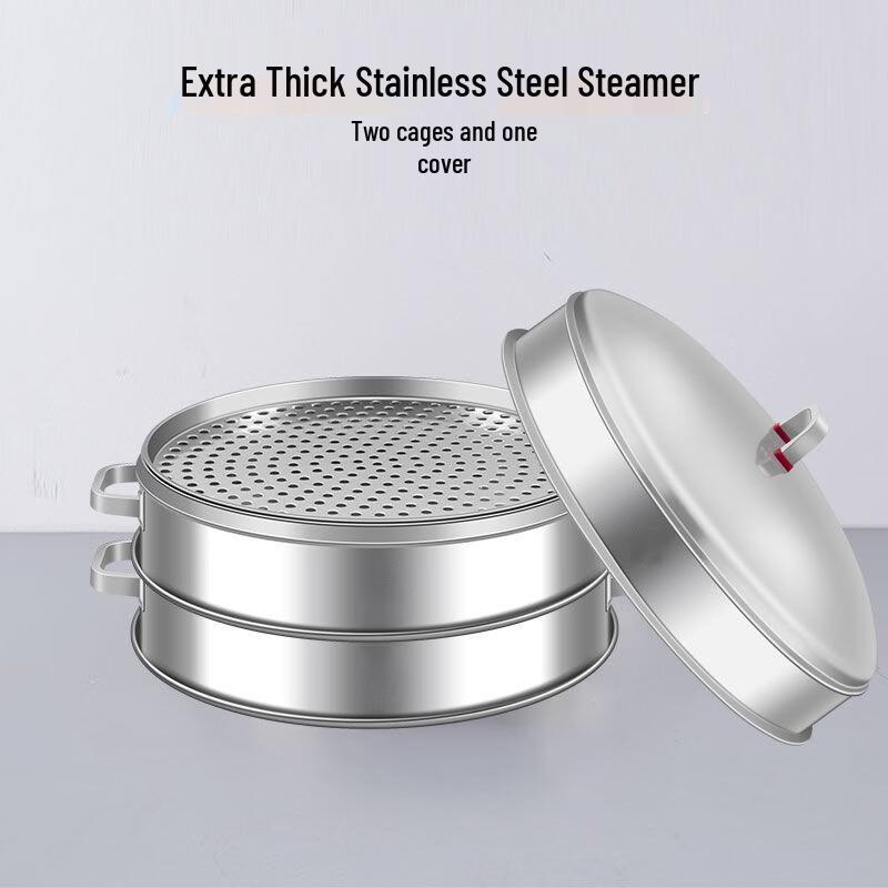 Jindinghui Commercial 304 Stainless Steel Steamer Basket Set
