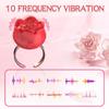 Klitoris Mini Rosenring Vibrator für Frauen 10 Vibrationsmodi Fingerförmiger G-Punkt Nippelmassagegerät Sexy Erwachsenen Tease Spielzeug 18