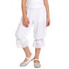Kids Pirate Cosplay Bloomers Victorian Lolita Pantaloons Floral Lace Ruffle Elastic Waistband Steampunk Underwear