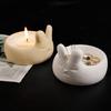 Rabbit Egg Tray Mold Bunny Rabbit Plaster Mold Bunny Candle Holder Mold Cute For Egg Holding Candle Making Gifts