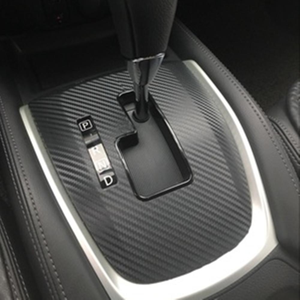 For Nissan Rogue X-Trail Xtrail T32 2014 2015 2016 2017 - AT Carbon Fiber Car Gear Shift Panel Protective