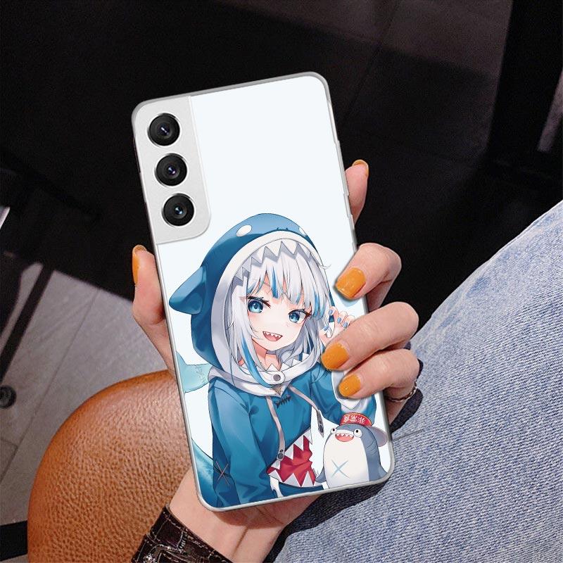 Gawr Gura Hololive Anime Phnoe Case for Samsung Galaxy S26 S25 Edge S23 S24 Ultra S22 Plus S21 S20 FE Unique Cover Soft Coque Ga