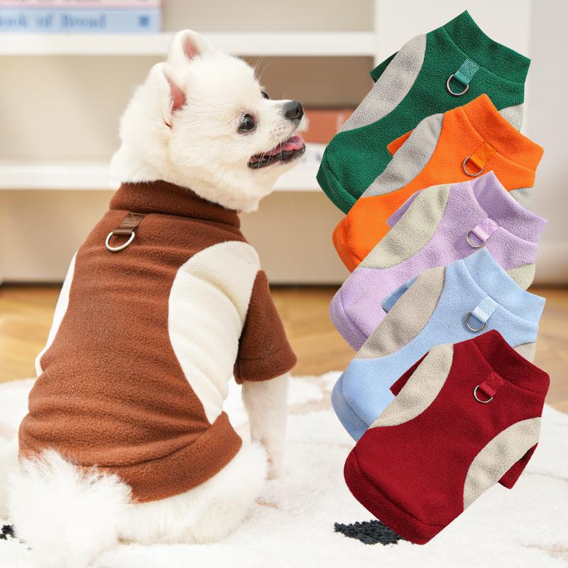 Fleece Lined Thermal Pet Clothing for Dogs and Cats Small Breeds Corgi Autumn Winter Cold Weather Warm Comfortable Active Wear