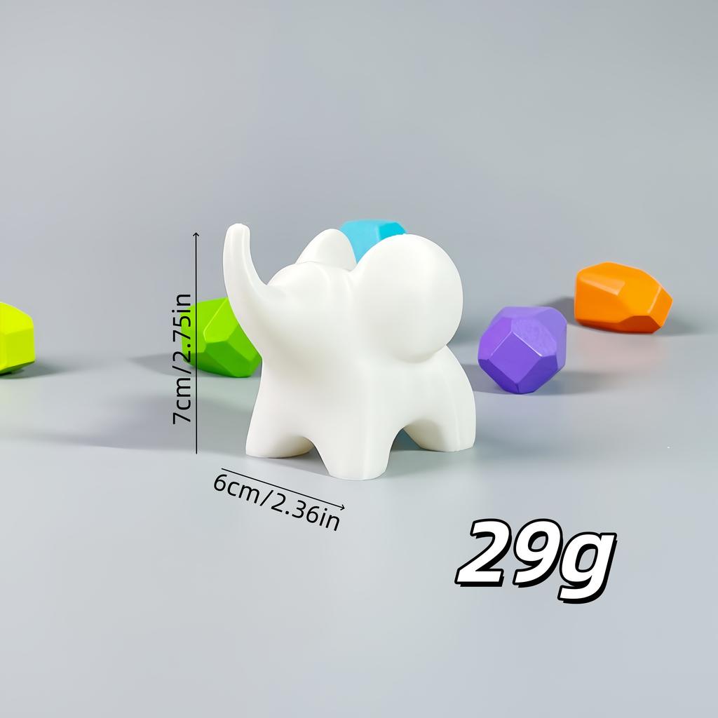 Creative Mini Elephant Sculpture: Minimalist Accent for Home Office Desk Decor