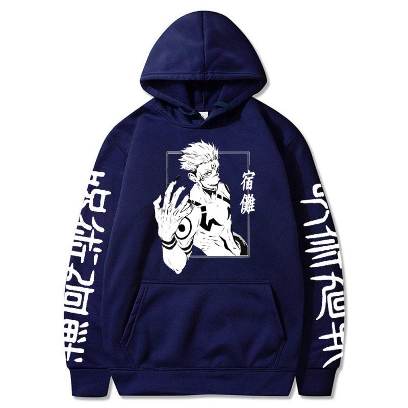 Moletom com capuz primavera e outono novo suéter masculino anime suéter solto casual moletom com capuz anime