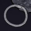 6mm Zircon Cuban Link Necklace & Bracelet: European/American Hip Hop Jewelry