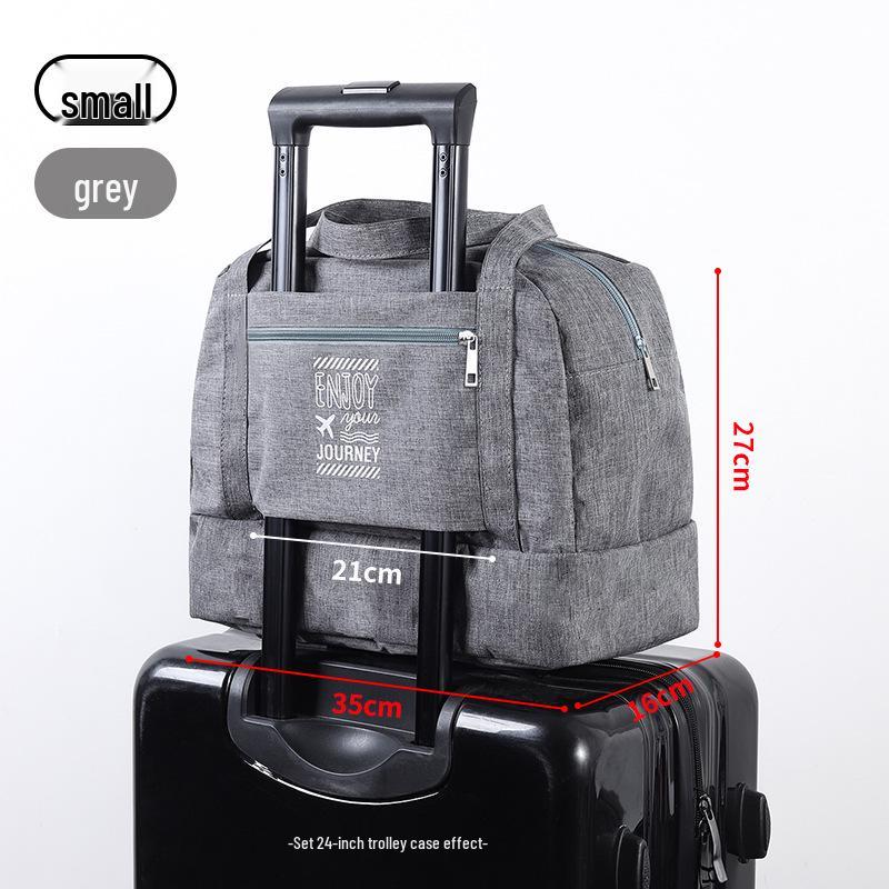 Unisex Waterproof Travel Bag: Double-Layer, Portable Handbag with Dry-Wet Separation for Fitness, Swimming, and Toiletry Storage.