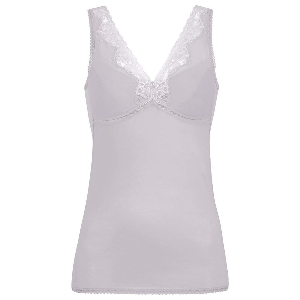 Wacoal Bra Top with Comfortable Tank JRC785 GY A80 Cups, Camisole, 100% Cotton, Underwear, Top,