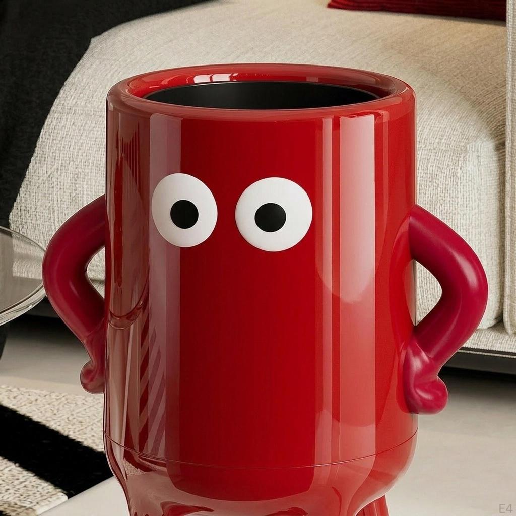 Easy-to-move Kitchen Bin, Simple Design, Tall And on Wheels, Ideal for A Student Room Or Dormitory.