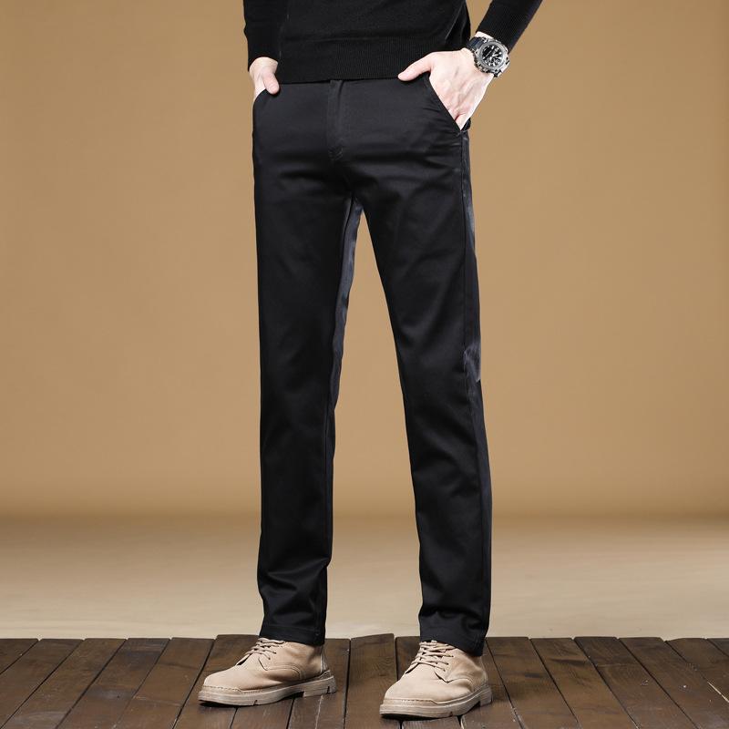 New Mid-waist Straight Business Casual Pants Trousers Men's Simple and Versatile