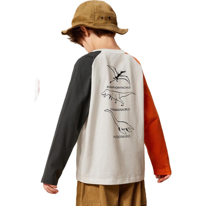 ASK JUNIOR Boys  Long-Sleeve Cotton Sports T-Shirt
