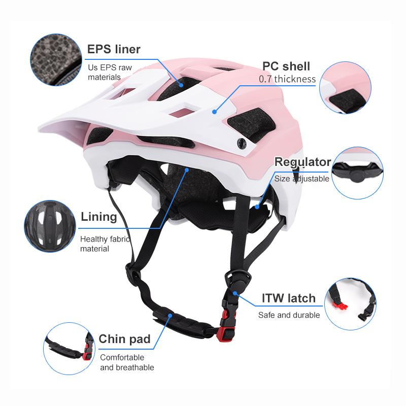 CE Certified Adjustable Adult Mountain Cycling Helmet Casco Bicicleta MTB Bike Helmet for Sports Riding CPSC Safety Standard