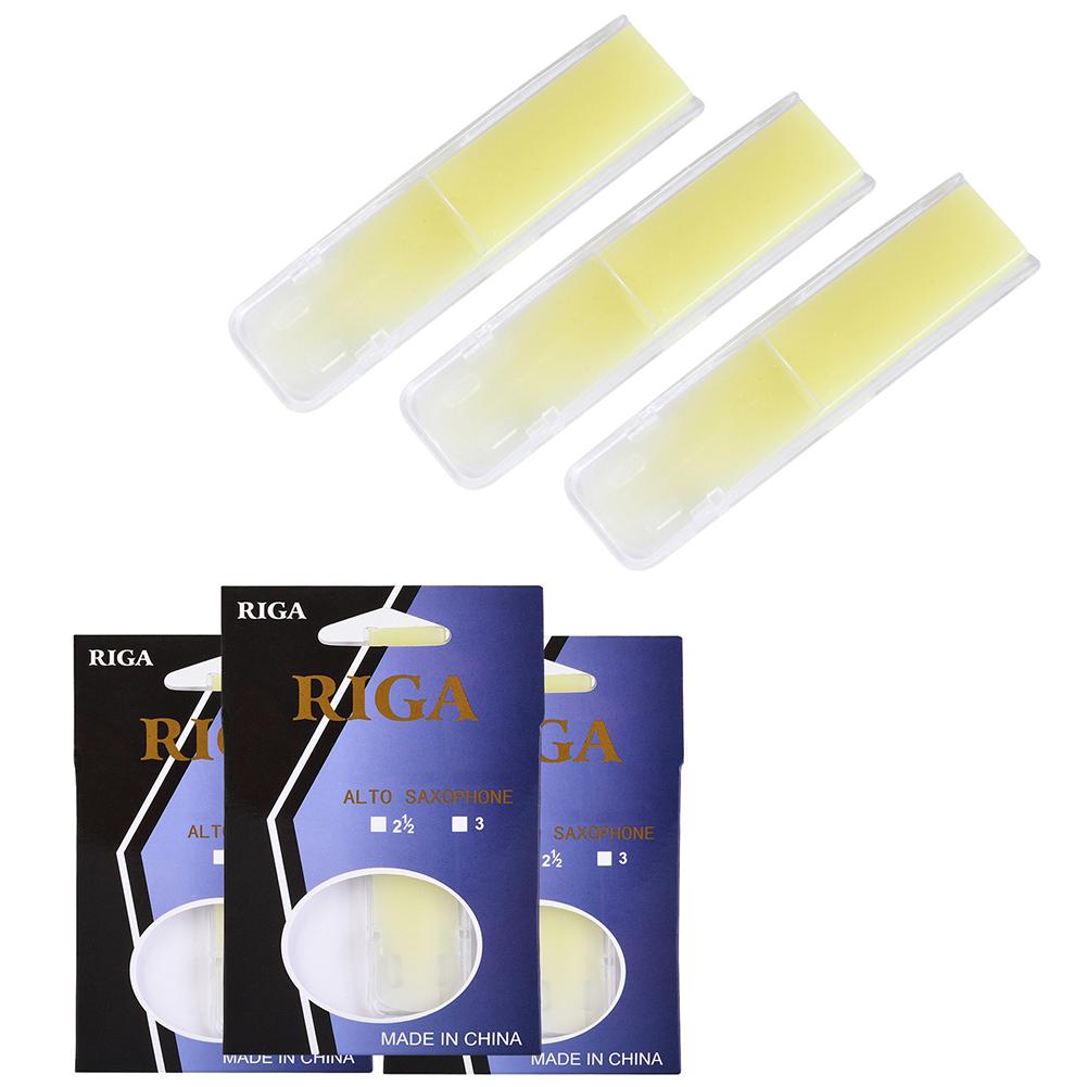 3 Pack Alto Saxophone Mouthpiece Reeds Strength 1.5 2.0 2.5 Saxophone Accessories Replacement Reeds For Alto Sax Reed Synthetic