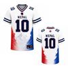 NEPAL Maglia Calcio T-shirt Fan Calcio Grafica Top Manica Corta Scollo a V T-shirt Estiva Uomo Donna Abbigliamento Unisex