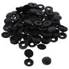 100 Pieces Small Plastic Shutter Screw Caps Black Fold Screw Snap Covers  Covering Screw Heads