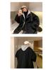 Men's Korean Style Woolen Cotton Winter Jacket - Trendy, Thickened, Loose Fit, Two-Piece Windbreaker, Retro Hong Kong Style