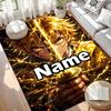 Custom Name Personalized Demon Slayer Print Carpet, Versatile Home Decor Rug, for Playroom, Apartment, Balcony, Entryway, Hallway Gift