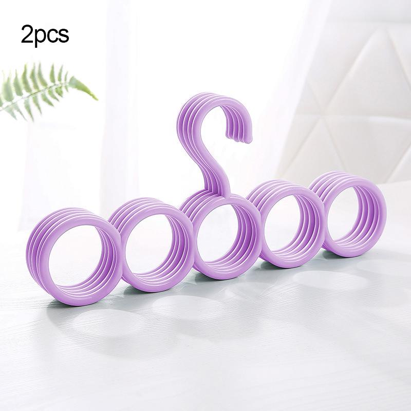 

2/5/10/20pcs-Plastic Solid Pants Hanger Multifunctional Hanger Pants Hanger Scarf Storage Hange