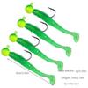 5pcs/4pcs/bag Jig Hook with Soft Lure Pesca Wobbler Artificial Bait Silicone Bait Sea Bass Carp Fishing Soft Tail Perch Bait
