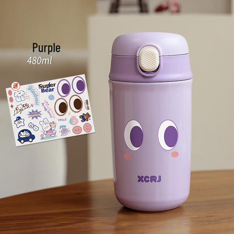 Duoli Stainless Steel Insulated Straw Bottle for Kids & Students