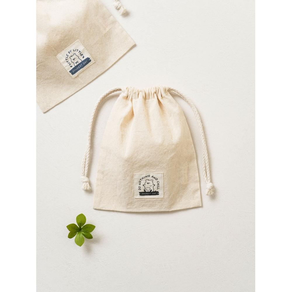 

Daiso Happy Chuka Tighting Pouch Средний BEIGE LETTERS (DO NOTHING AND CHILL)